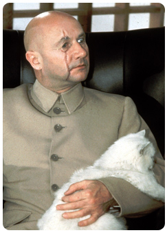 Ernst Stavro Blofeld played by Donald Pleasence
