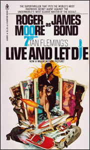 LIVE AND LET DIE Bantam paperback movie tie-in edition