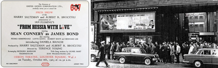 From Russia With Love - Odeon Leicester Square 1963