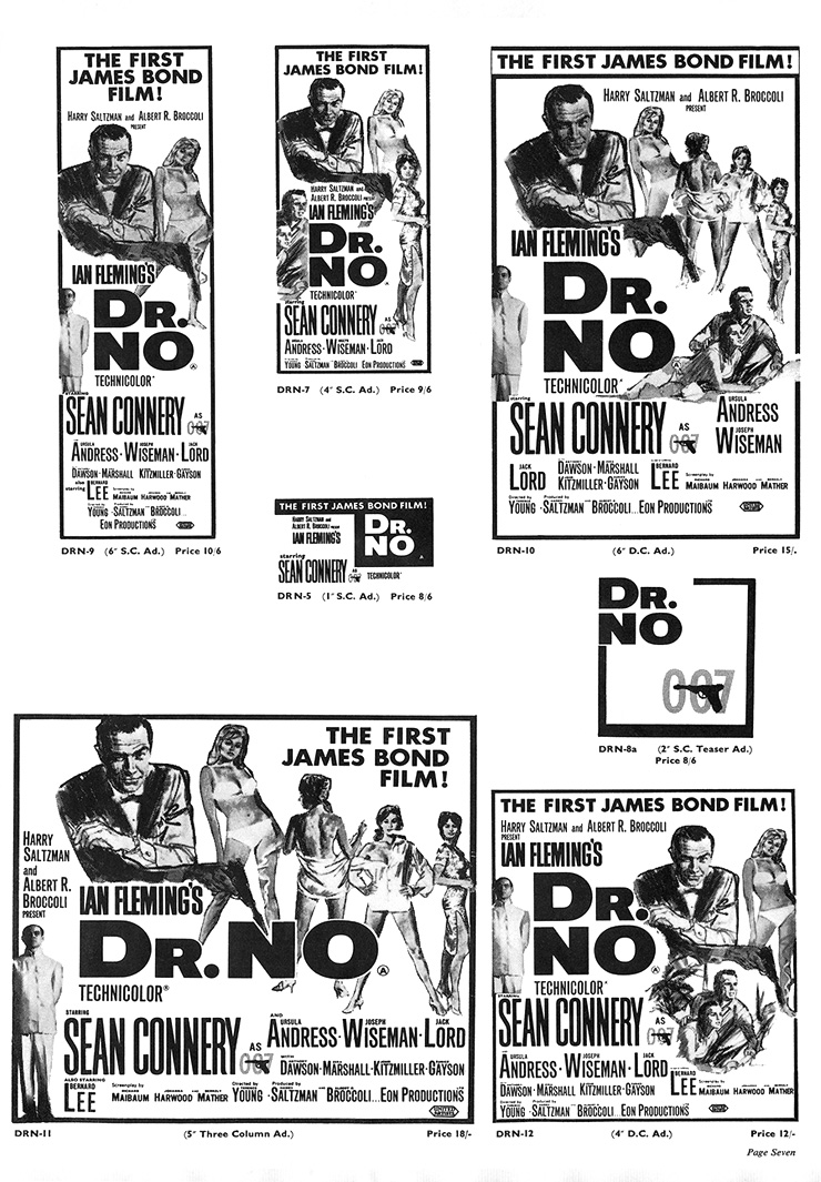 Dr. No (1962) Exhibitors’ Campaign Book Page 7