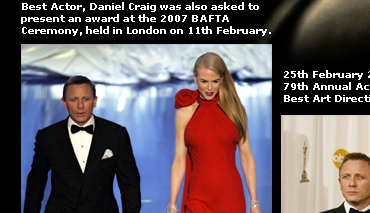 Daniel Craig and Nicole Kidman at the 2007 Academy Awards Ceremony