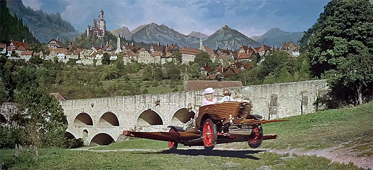 Chitty Chitty Bang Bang Matte painting by Cliff Culley