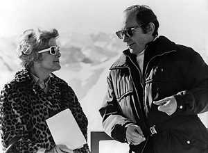 Peter Hunt and his assistant on location for On Her Majesty's Secret Service (1969)