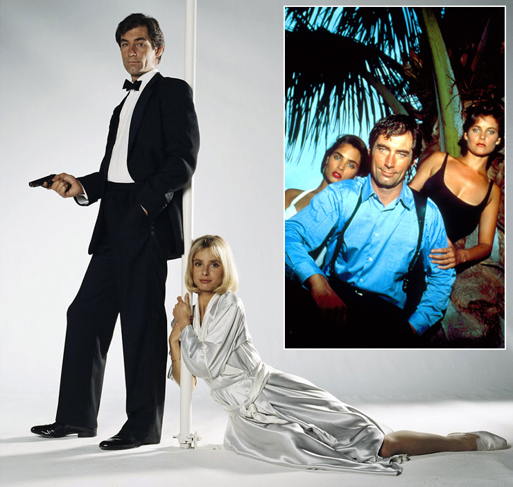 Publicity photos of Timothy Dalton as James Bond 007