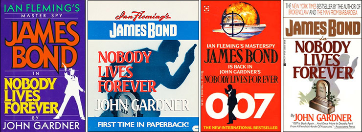 NOBODY LIVES FOREVER US Hardback & paperback display