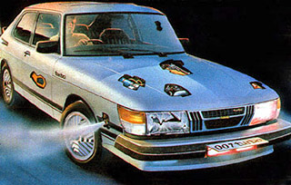 An artist's impression of the SAAB 900 Turbo used in LICENCE RENEWED