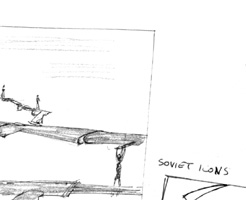 Concept Sketches & Storyboards for the GoldenEye title sequence