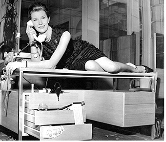 Lois Maxwell at the Savoy Hotel 1964