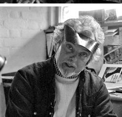 John McLusky at work in his studio 1981