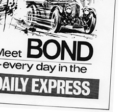 Daily Express advert from the 1964 Goldfinger premiere brochure