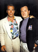 Graham Rye with Arnold Schwarzenegger