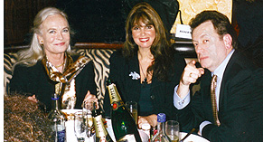 Graham Rye with Shirley Eaton and Caroline Munro 1997 signing