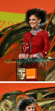 Eva Green accepting the Orange Rising Star Award