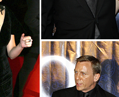 Daniel Craig with Eva Green and Martin Campbell