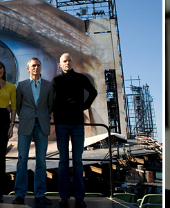 Photocall on the Seebühne floating opera stage in Bregenz