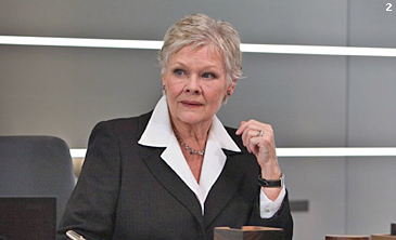 Judi Dench as M in Quantum of Solace