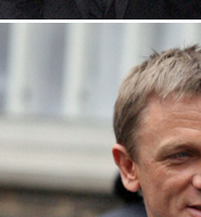 Daniel Craig on location in London for Bond 22
