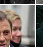 Daniel Craig on location in London for Bond 22