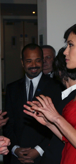 Jeffrey Wright and Mathieu Amalric at the Quantum of Solace Premiere