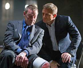 Jesper Christensen (Mr White) and Daniel Craig (James Bond) in Quantum of Solace