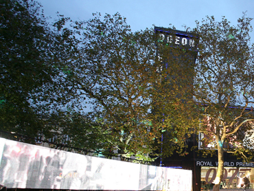 Leicester Square is taken over by James Bond for the premiere of Quantum of Solace