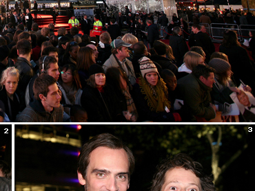 Crowds gather in Leicester Square for the Quantum of Solace premiere