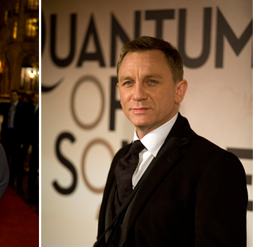 Daniel Craig at the Paris premiere of Quantum of Solace