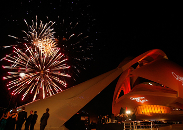 Valancia Palau de les Artes firework display