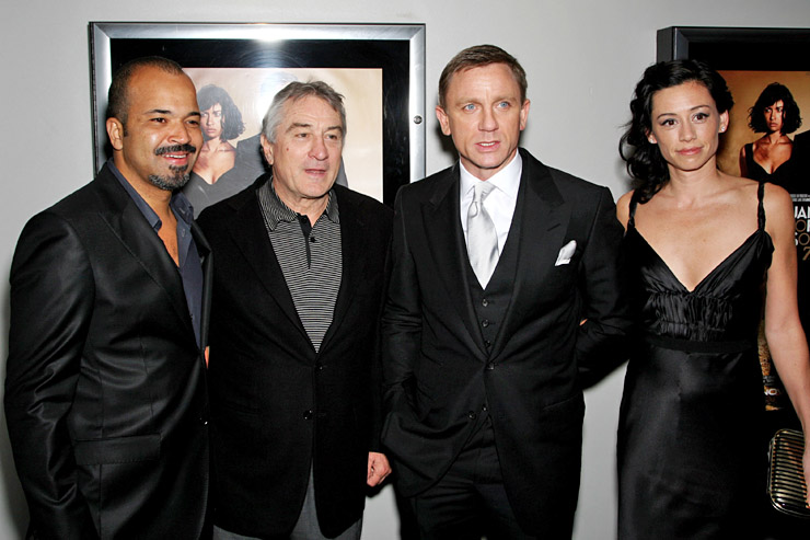 Jeffrey Wright, Tribeca Film Institute co-founder and actor Robert De Niro, Daniel Craig and Satsuki Mitchell.