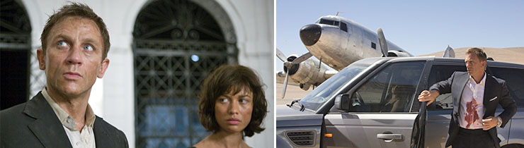 Deniel Craig and Olga Kurylenko in Quantum of Solace (2008)