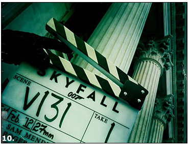 Pillars of strength - Location shooting on Skyfall continues in London