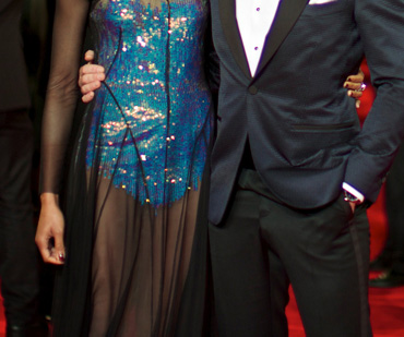 Naomie Harris (Eve in Skyfall) with Daniel Craig 