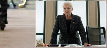 Judi Dench plays M for a final time in Skyfall
