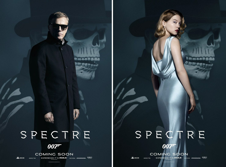 Oberhauser/Swann SPECTRE character posters