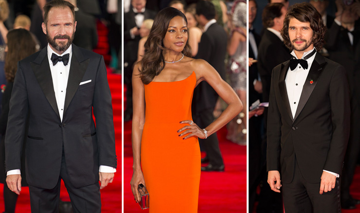 Reprising their roles from Skyfall Ralph Fiennes (M), Naomie Harris (Miss Moneypenny) and Ben Whishaw (Q).