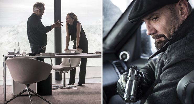 Sam Mendes directs La Seydoux on location in Austria for SPECTRE (2015)