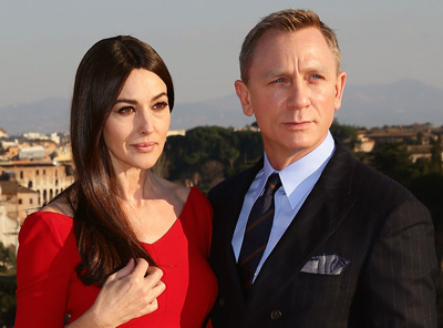 Monica Bellucci and Daniel Craig start filming in Rome for SPECTRE (2015)