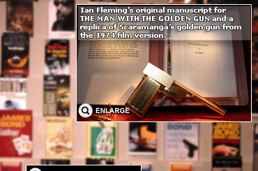 THE MAN WITH THE GOLDEN GUN manuscript and replice golden gun