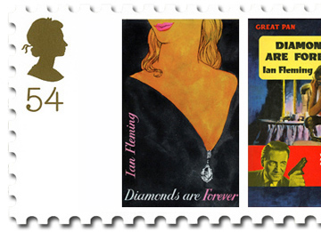 DIAMONDS ARE FOREVER mock-up stamps