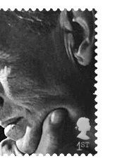 Ian Fleming mock-up stamp using HORST TAPPE Portrait