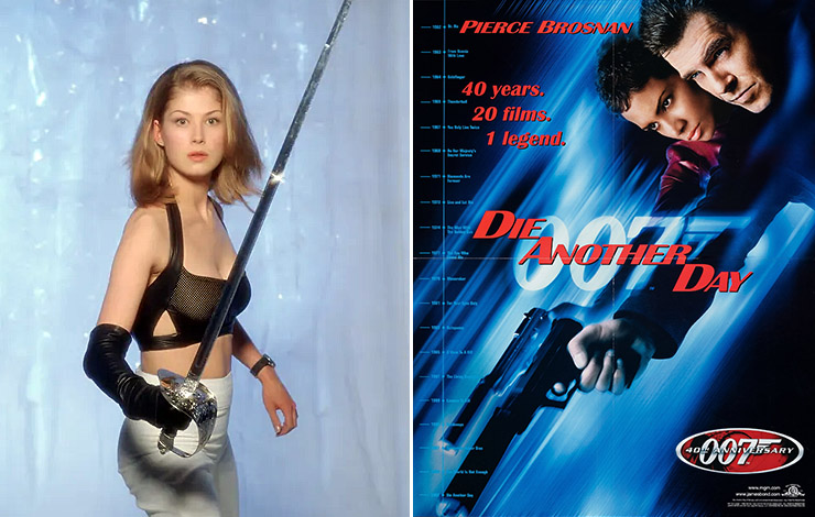 Rosamund Pike as Miranda Frost / James Bond 40th Anniversary poster