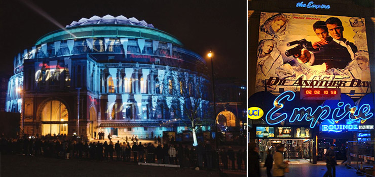 The Royal Albert Hall/UCI Empire Leicester Square - Die Another Day (2002)