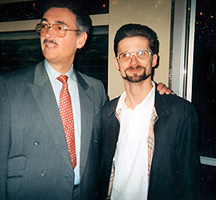 Michael G. Wilson with Tim Greaves at the Licence To Kill press screening