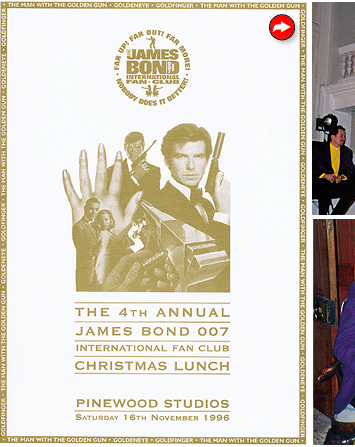 1996 Event menu designed by Graham Rye