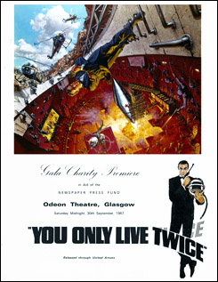 You Only Live Twice Glasgow Gala Charity Premiere Brochure 