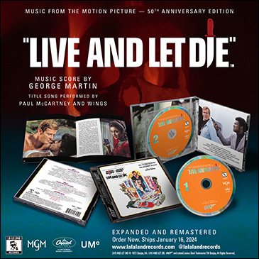 Live and Let Die La-La Land Limited Edition 50th Anniversary CD