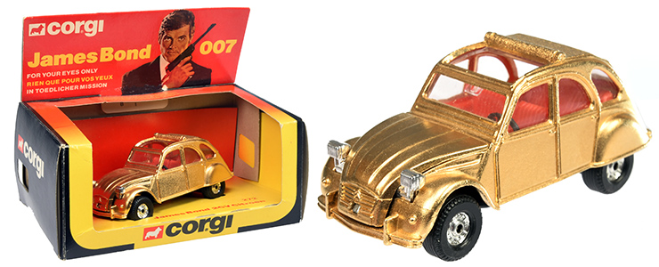 CORGI 272  Citron 2CV (1981) Gold-plated presentation car