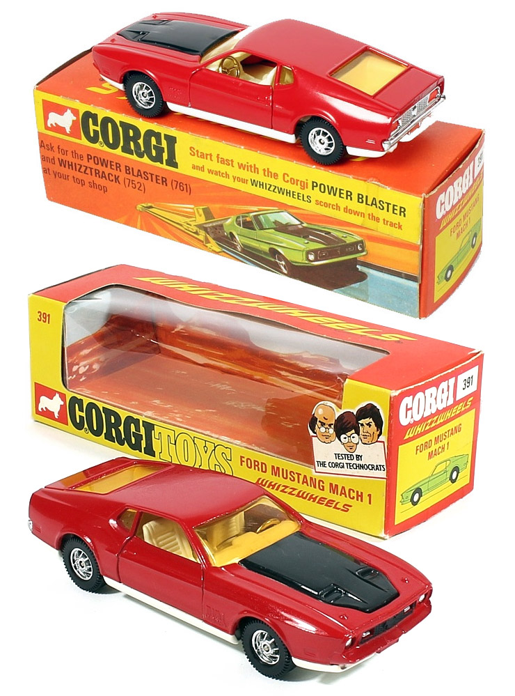 Corgi 391  James Bond Ford Mustang (1972) Whizzwheels 
