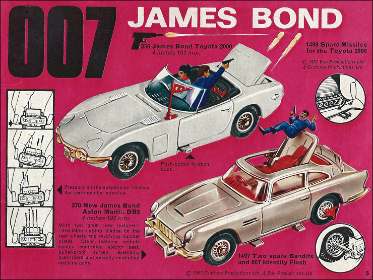 Corgi 336 James Bond Toyota 2000GT 