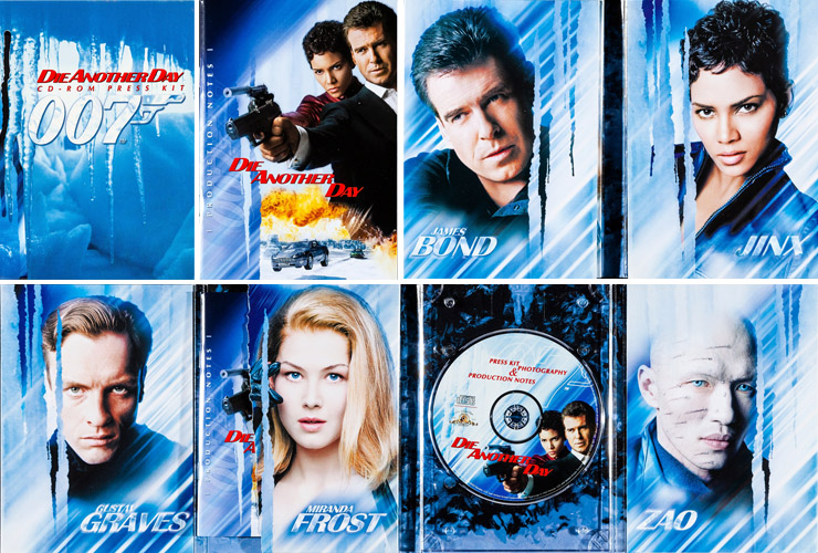 Die Another Day CD-ROM Press Kit with printed Production Notes